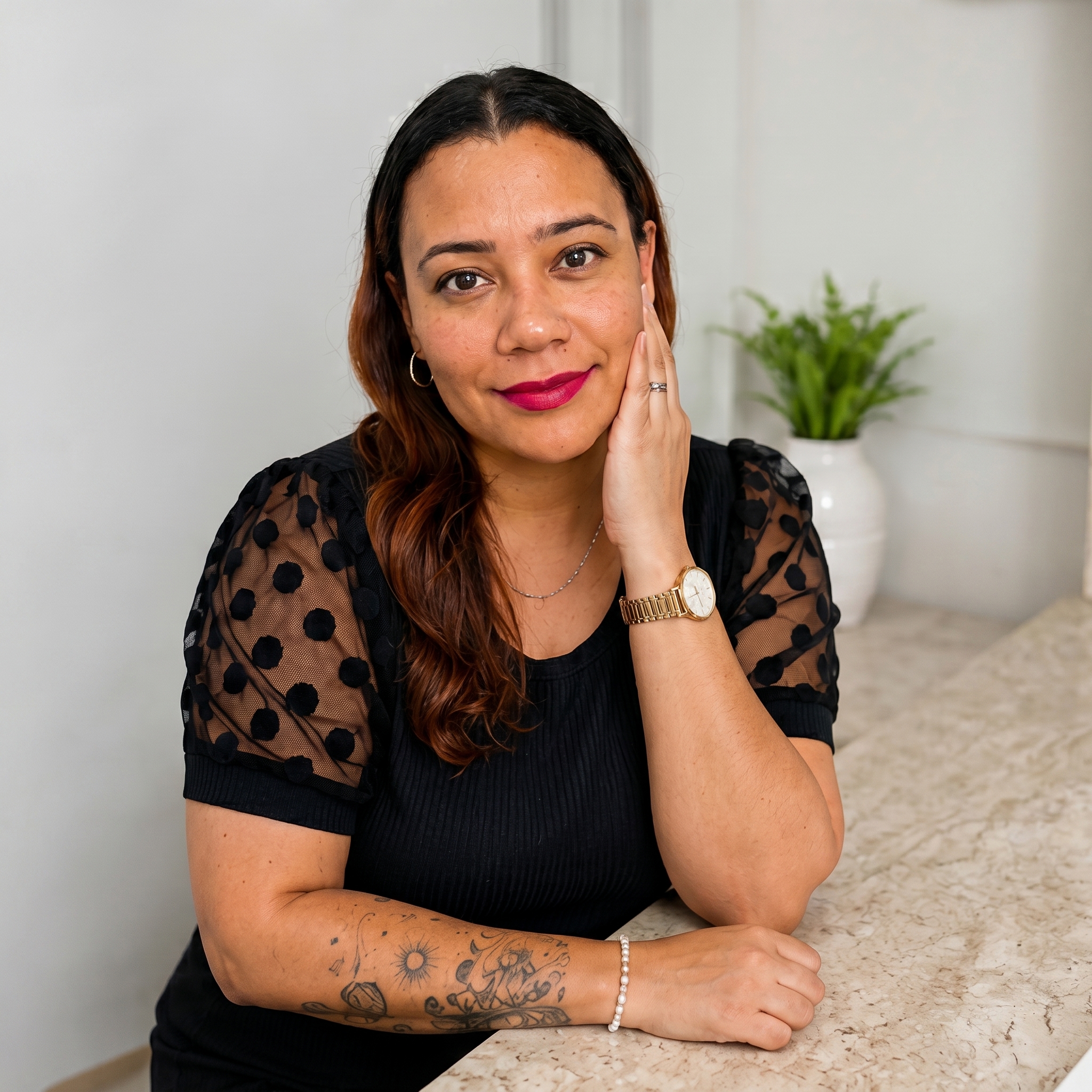 Bárbara Marioto — retrato em momentos de reflexão